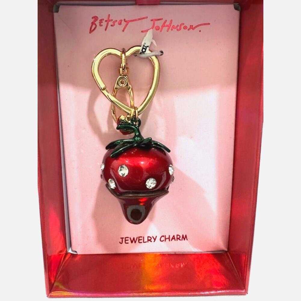 Betsey Johnson Chocolate Covered Strawberry Jewelry Charm